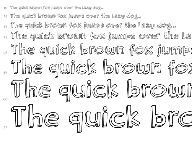 DK Rosy Lee font waterfall